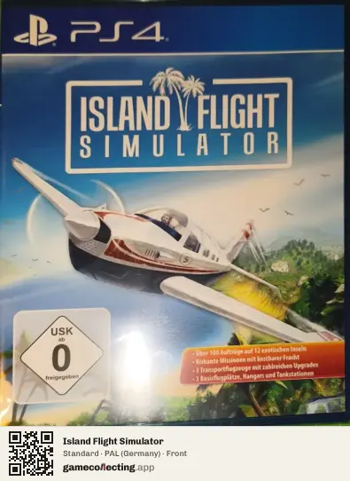 Island Flight Simulator PlayStation 4, Germany box front