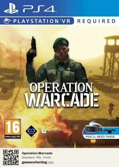 Operation Warcade PlayStation 4, PAL box front