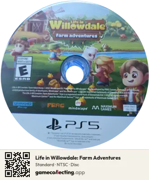 Life in Willowdale: Farm Adventures PlayStation 5, NTSC disc