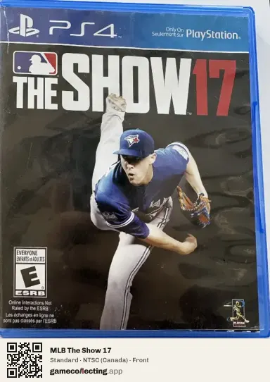 MLB The Show 17 PlayStation 4, Canada box front
