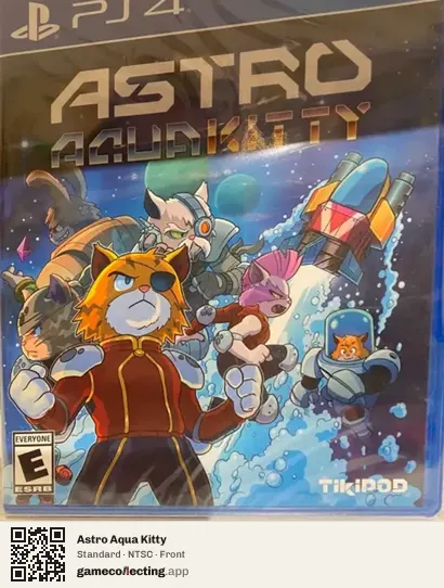 Astro Aqua Kitty PlayStation 4, NTSC box front