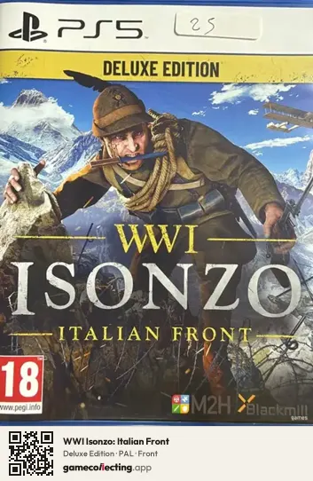 WWI Isonzo: Italian Front PlayStation 5, PAL box front