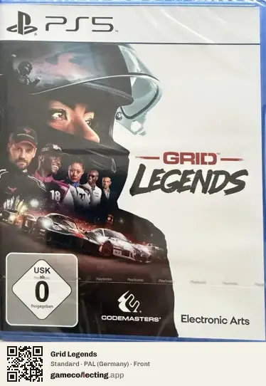 Grid Legends PlayStation 5, Germany box front