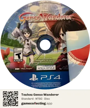 Touhou Genso Wanderer PlayStation 4, NTSC disc