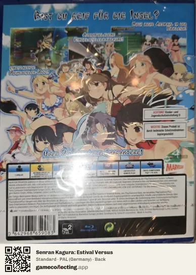 Senran Kagura: Estival Versus PlayStation 4, Germany box back