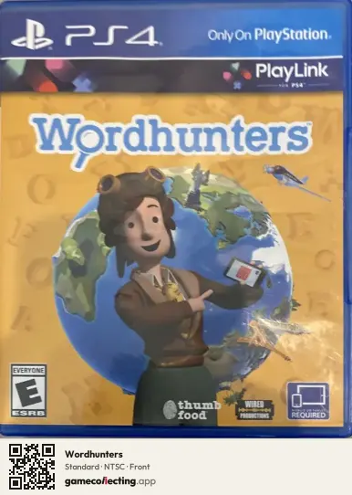 Wordhunters PlayStation 4, NTSC box front