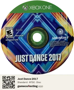Just Dance 2017 Xbox One, NTSC disc