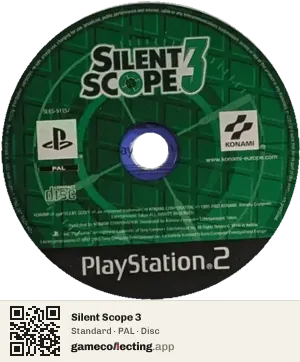 Silent Scope 3 PlayStation 2, PAL disc
