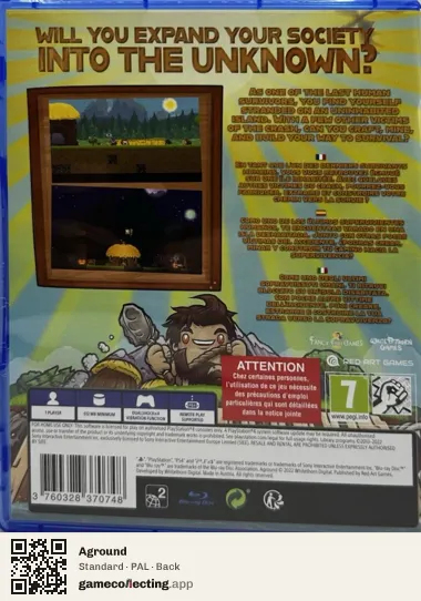 Aground PlayStation 4, PAL box back