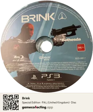 Brink PlayStation 3, PAL disc