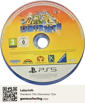 Labyrinth PlayStation 5, PAL disc