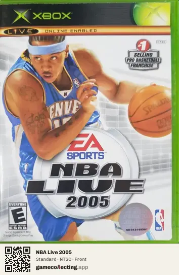 NBA Live 2005 Xbox, NTSC box front