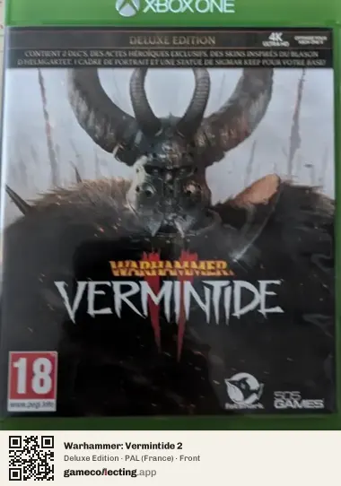 Warhammer: Vermintide 2 Xbox One, France box front