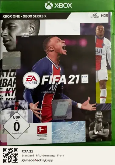 FIFA 21 Xbox One, Germany box front
