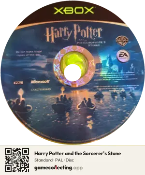 Harry Potter and the Sorcerer's Stone Xbox, PAL disc