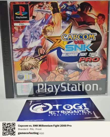 Capcom vs. SNK Millennium Fight 2000 Pro PlayStation, PAL box front