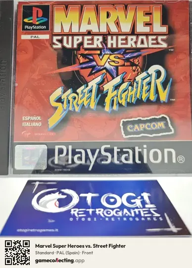 Marvel Super Heroes vs. Street Fighter PlayStation, Spain box front