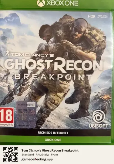 Tom Clancy's Ghost Recon Breakpoint Xbox One, Italy box front