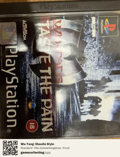 Wu-Tang: Shaolin Style PlayStation, United Kingdom box front