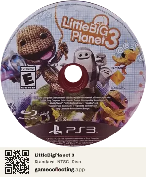 LittleBigPlanet 3 PlayStation 3, NTSC disc