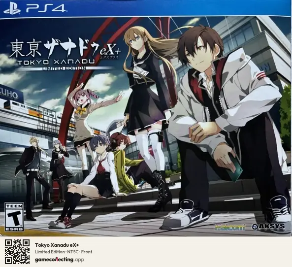 Tokyo Xanadu eX+ PlayStation 4, NTSC box front