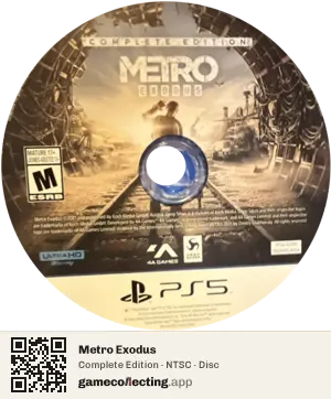 Metro Exodus PlayStation 5, NTSC disc