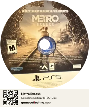 Metro Exodus PlayStation 5, NTSC disc