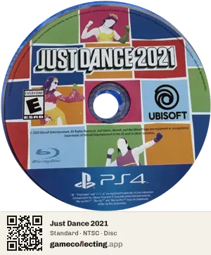 Just Dance 2021 PlayStation 4, NTSC disc