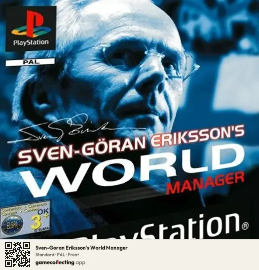 Sven-Goran Eriksson's World Manager PlayStation, PAL box front