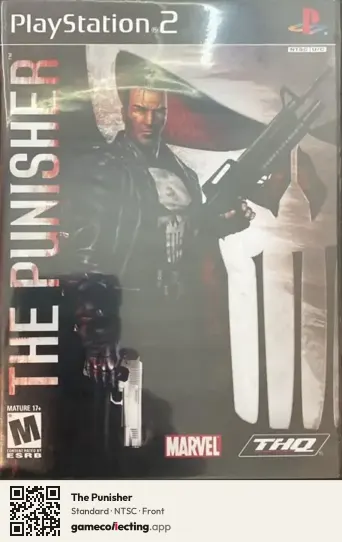 The Punisher PlayStation 2, NTSC box front