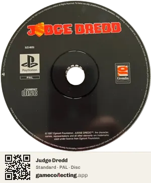 Judge Dredd PlayStation, PAL disc