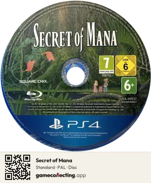 Secret of Mana PlayStation 4, PAL disc