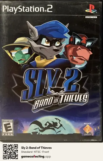 Sly 2: Band of Thieves PlayStation 2, NTSC box front