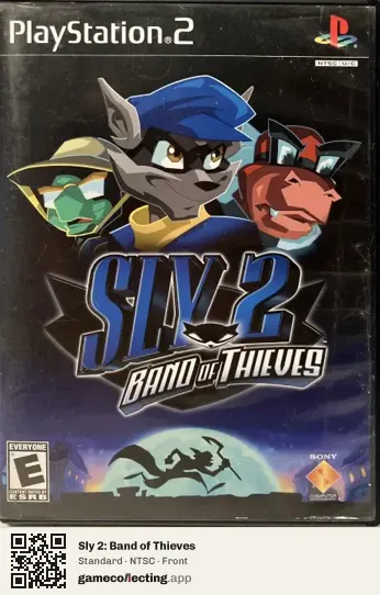 Sly 2: Band of Thieves PlayStation 2, NTSC box front