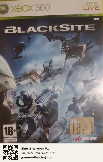 BlackSite: Area 51 Xbox 360, Italy box front