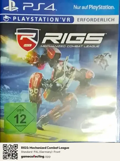 RIGS: Mechanized Combat League PlayStation 4, Germany box front