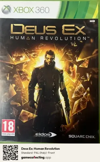 Deus Ex: Human Revolution Xbox 360, Italy box front