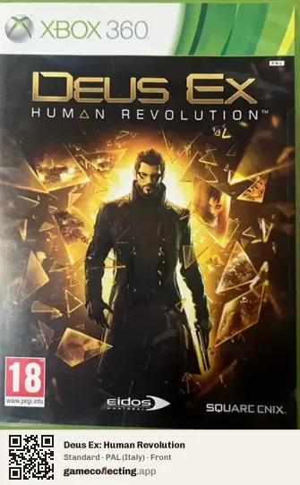 Deus Ex: Human Revolution Xbox 360, Italy box front