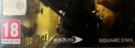 Deus Ex: Human Revolution, the PEGI square on its front