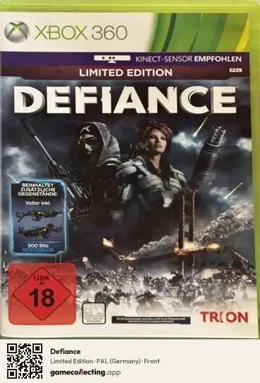 Defiance Xbox 360, Germany box front