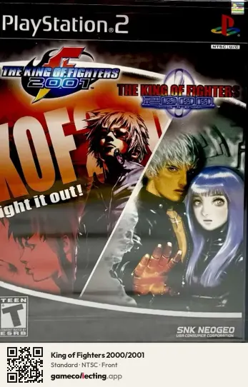 King of Fighters 2000/2001 PlayStation 2, NTSC box front