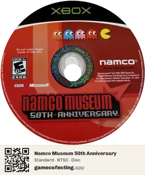 Namco Museum 50th Anniversary Xbox, NTSC disc