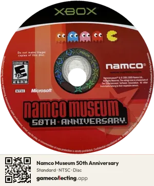 Namco Museum 50th Anniversary Xbox, NTSC disc