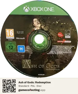 Ash of Gods: Redemption Xbox One, PAL disc
