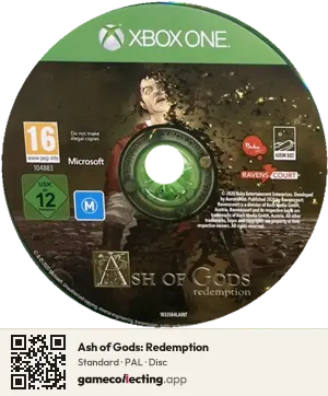 Ash of Gods: Redemption Xbox One, PAL disc