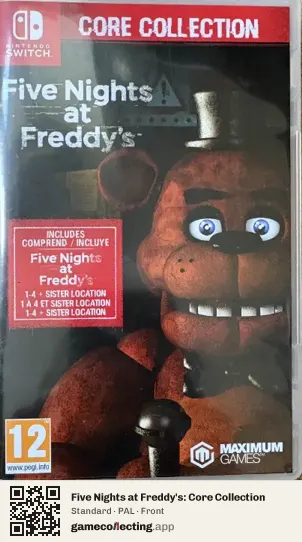 Five Nights at Freddy's: Core Collection Nintendo Switch, PAL box front