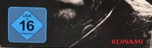 Metal Gear Solid Delta: Snake Eater, the USK square on its front