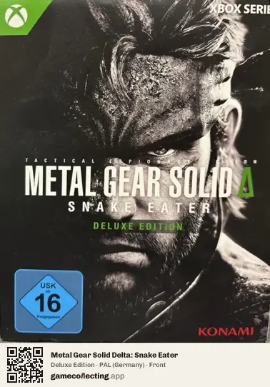 Metal Gear Solid Delta: Snake Eater Xbox Series X, Germany box front