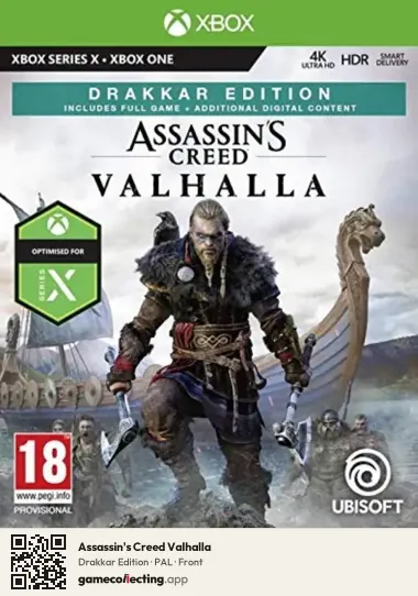 Assassin's Creed Valhalla Xbox Series X, PAL box front