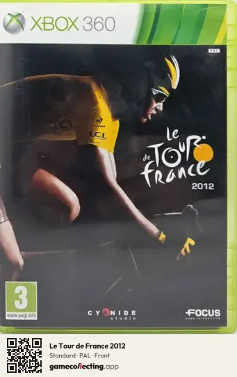 Le Tour de France 2012 Xbox 360, PAL box front
